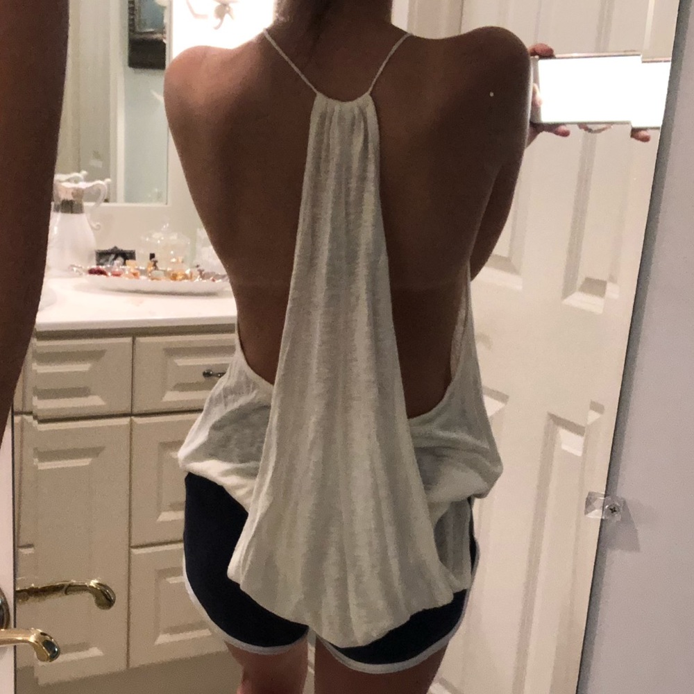 NWT Stunning Back Drape Detail Keyhole Cami Top